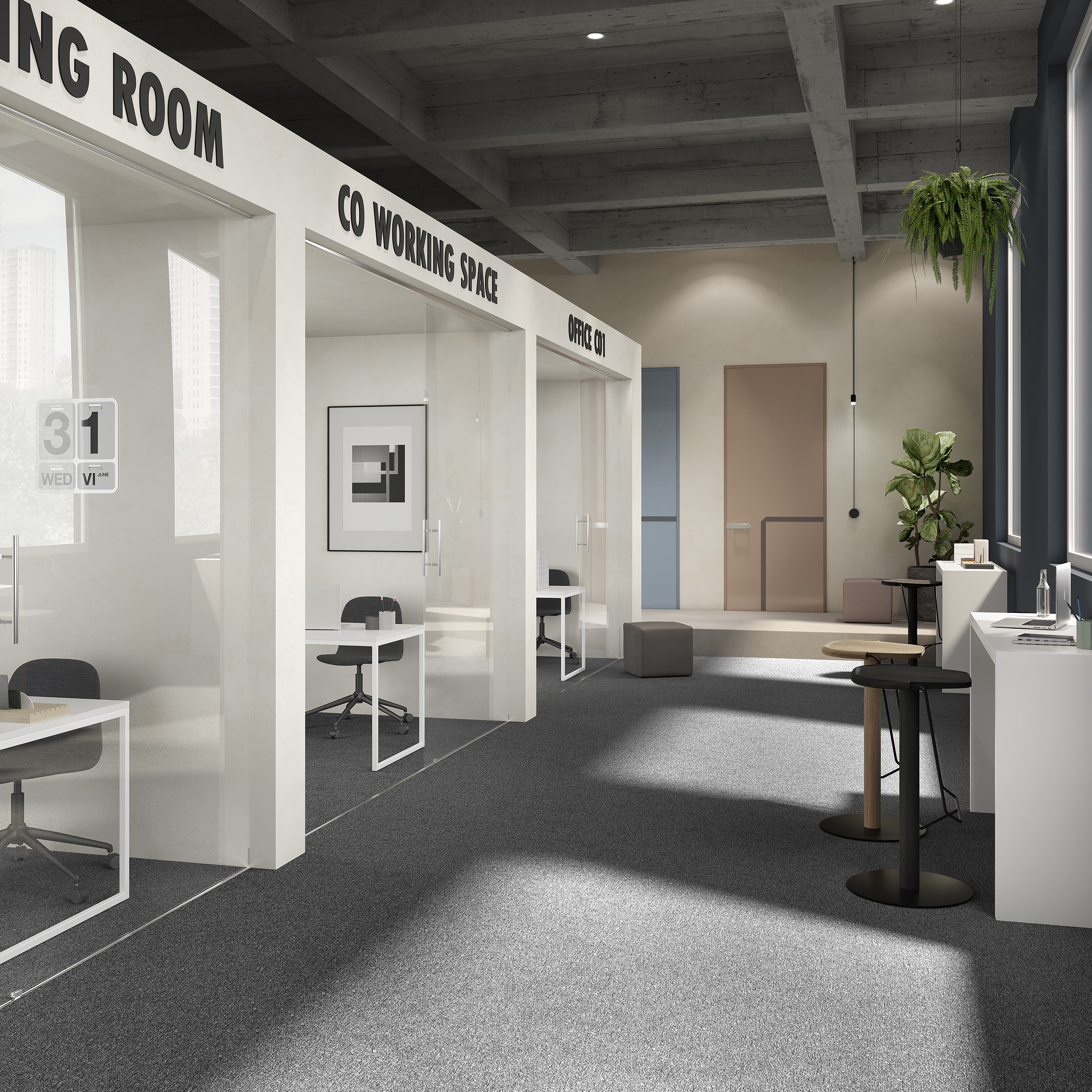 Ковровая плитка Medusa Tile 98 (500*500*5 мм) — купить в Якутске