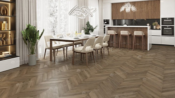 LVT плитка "Alpine Floor" Дуб Насыщенный (555*127*2,5 мм) — фото и характеристики