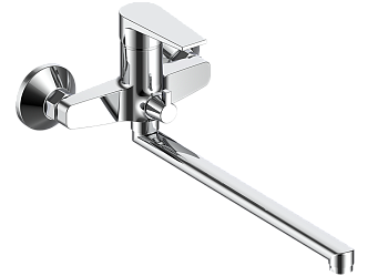 Смеситель Budapest для ванны, c изливом 325 мм, с аксессуарами BT31